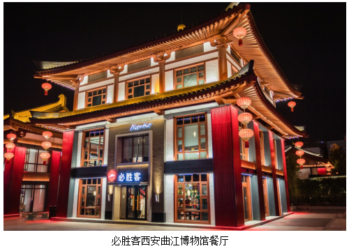 东方明珠首场3D灯光秀亮相，庆祝必胜客中国入华30周年